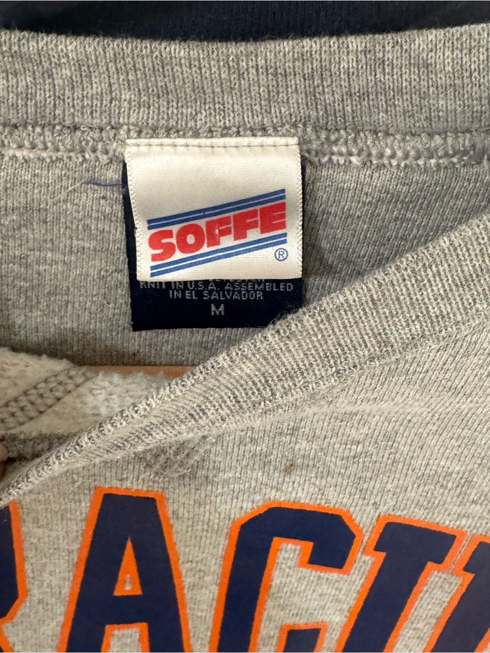 Syracuse Grey Crewneck Sweatshirt - Classic Collegiate Pullover MEDIUM - Picture 2 of 2